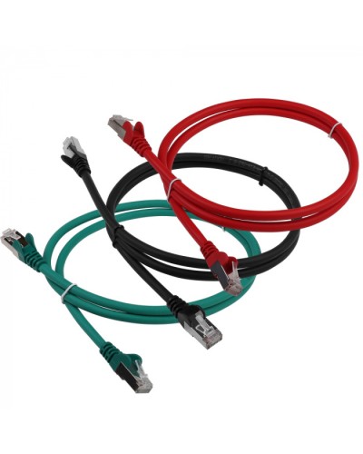 Патч-корд LSZH FTP кат.6, 15 м, черный LANMASTER LAN-PC45/S6-15-BK в Сергиевом Посаде Патч-корды и пигтейлы Pintop.ru