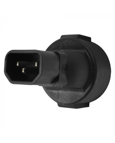 Адаптер переходной, розетка Schuko - вилка C14, 220В, 10А, черный LANMASTER (LAN-PPS/14-BK) в Сергиевом Посаде Проходные адаптеры и розетки оптические Pintop.ru