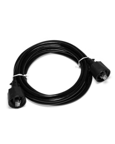 Патч-корд индустриальный RJ45 - RJ45, 4 пары, FTP, категория 5е, 5 м, черный LANMASTER LAN-S45-45-5.0-WP в Сергиевом Посаде Патчкорды (медные) Pintop.ru