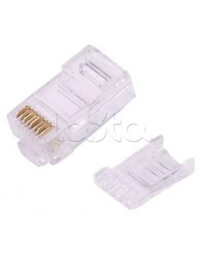 Штекер RJ45 (8P8C) CAT6 со вставкой LAZSO APJ15 в Сергиевом Посаде Коннекторы Pintop.ru