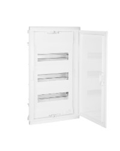 Щит встраиваемый Nedbox с округленной дверью белой RAL 9010 1 рейка 36+2 модуля Legrand 001413 в Сергиевом Посаде Щиты электрические Pintop.ru