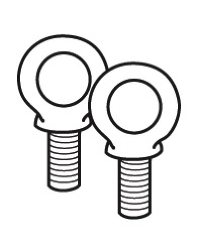 Комплект подъемных колец Legrand 020482 в Сергиевом Посаде Аксессуары для стоек и шкафов Pintop.ru