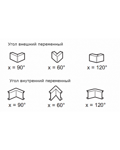 Угол внутренний/внешний переменный для мини-канала 32х12.5 LEGRAND 030251 в Сергиевом Посаде Аксессуары для кабель-канала Pintop.ru