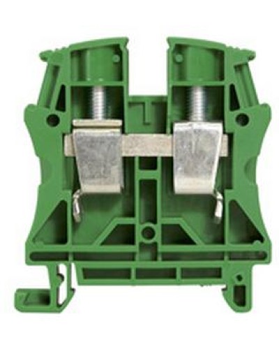 Клемма 16 мм2 однополюсная 1 вход/1 выход, шаг 12 мм, зеленая Viking Legrand 037198 в Сергиевом Посаде Клеммные колодки Pintop.ru