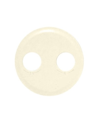 Лицевая панель для розетки TV/FM слоновая кость Celiane Legrand 066232 в Сергиевом Посаде Аксессуары для кабель-канала Pintop.ru