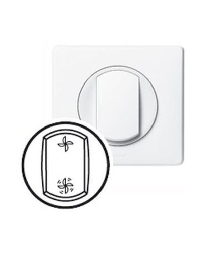 Клавиша Вентиляция белая CelianeLegrand 068061 в Сергиевом Посаде Аксессуары для кабель-канала Pintop.ru