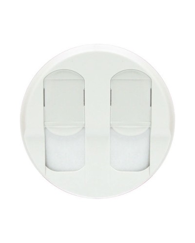 Лицевая панель для розеток 2хRJ45 белый Celiane Legrand 068252 в Сергиевом Посаде Аксессуары для кабель-канала Pintop.ru