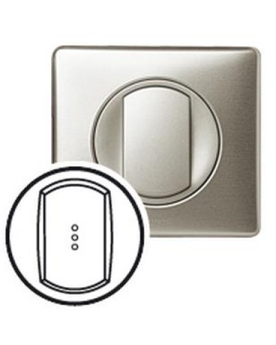 Лицевая панель для выключателя с индикацией титан Celiane Legrand 068303 в Сергиевом Посаде Аксессуары для кабель-канала Pintop.ru