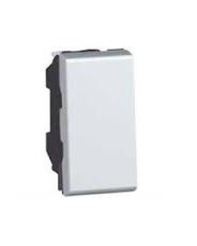 Переключатель на 2 направления Mosaic 1 модуль 10 AX алюминий Legrand 079201 в Сергиевом Посаде Аксессуары для кабель-канала Pintop.ru