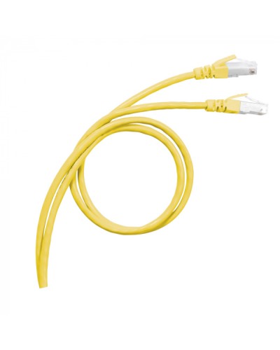 Патч-корд S/FTP, cat. 6а, PVC, 1м, желтый Legrand (051780) в Сергиевом Посаде Патчкорды (медные) Pintop.ru