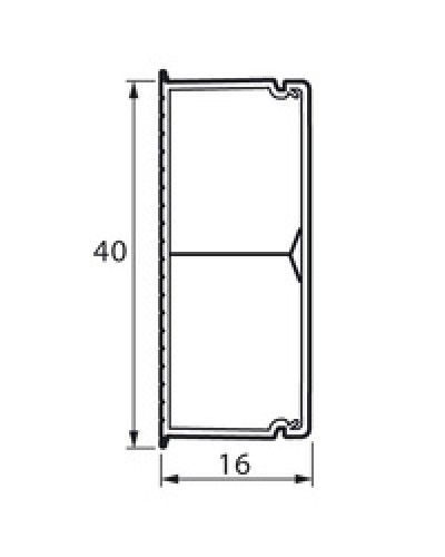 Кабель-канал с перегородкой METRA 40x16 Legrand (638195) в Сергиевом Посаде Кабель-канал Pintop.ru