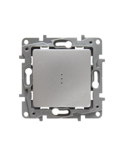 Переключатель с подсветкой Etika Plus 10 AX 250 В алюминий Legrand 672415 в Сергиевом Посаде Аксессуары для кабель-канала Pintop.ru