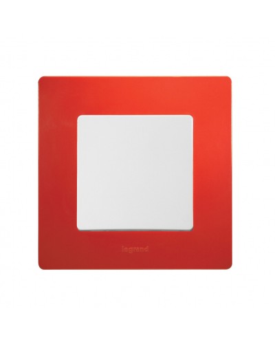 Рамка 1 пост Etika красный Legrand 672531 в Сергиевом Посаде Аксессуары для кабель-канала Pintop.ru