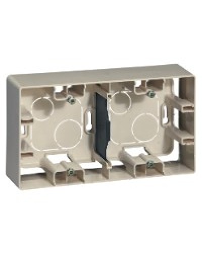 Коробка накладного монтажа 2 поста слоновая кость Etika Legrand 672540 в Сергиевом Посаде Распределительные коробки Pintop.ru