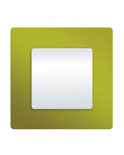 Рамка 1 пост Etika зеленый папоротник Legrand 672541 в Сергиевом Посаде Аксессуары для кабель-канала Pintop.ru