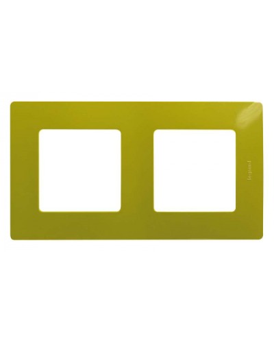 Рамка 2 поста Etika зеленый папоротник Legrand 672542 в Сергиевом Посаде Аксессуары для кабель-канала Pintop.ru