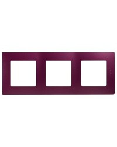 Рамка 3 поста Etika сливовый Legrand 672563 в Сергиевом Посаде Аксессуары для кабель-канала Pintop.ru