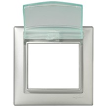 Рамка влагозащищенная Valena IP 44 с крышкой алюминий Legrand 770150