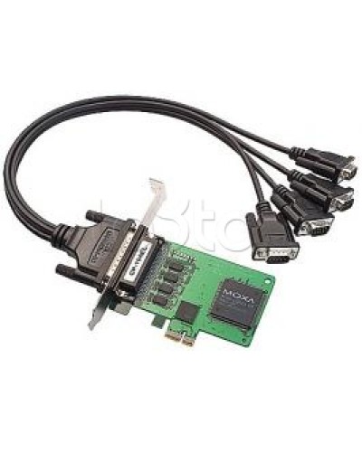 Плата 4-портовая RS-232 для шины PCI Express Moxa CP-104EL-A-DB9M в Сергиевом Посаде Сетевые карты Pintop.ru