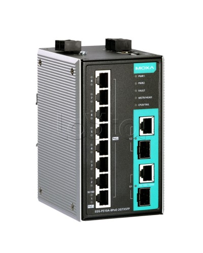 Коммутатор PoE 10-портовый Moxa EDS-P510A-8PoE-2GTXSFP-T в Сергиевом Посаде Коммутаторы Pintop.ru