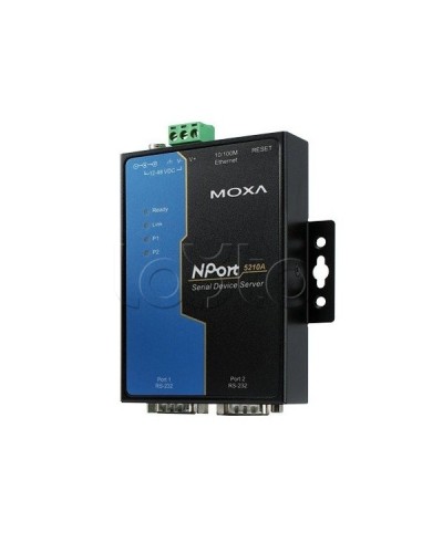 Сервер 2-портовый RS-232 в Ethernet Moxa NPort 5210A-T в Сергиевом Посаде Дополнительное оборудование для ОПС Pintop.ru