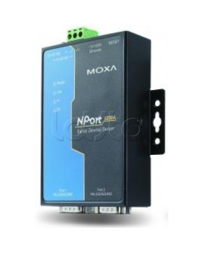 Сервер 2-портовый RS-232/422/485 в Ethernet Moxa NPort 5250A-T в Сергиевом Посаде Дополнительное оборудование для ОПС Pintop.ru