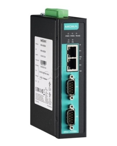 Сервер 2-портовый RS-232/422/485 в Ethernet Moxa NPort IA-5250AI в Сергиевом Посаде Дополнительное оборудование для ОПС Pintop.ru