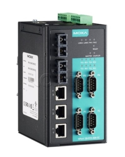 Сервер 4-портовый RS-232/422/485 в Ethernet Moxa NPort S8455I-SS-SC в Сергиевом Посаде Дополнительное оборудование для ОПС Pintop.ru
