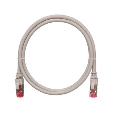 Шнур коммутационный 2хRJ45/8P8C S/FTP кат.6A (NMC-PC4SA55B-005-GY) NIKOMAX (0.5 м)