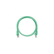Шнур коммутационный 2хRJ45/8P8C, U/UTP, 4 пары, Кат.5е, LSZH, зеленый (1м) NIKOMAX NMC-PC4UD55B-010-C-GN