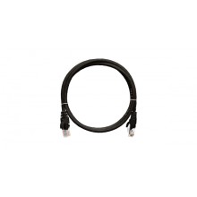 Шнур коммутационный 2хRJ45/8P8C, U/UTP, 4 пары, Кат.5е, LSZH, черный (5м) NIKOMAX NMC-PC4UD55B-050-C-BK