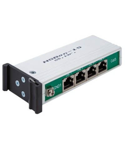 Устройство защиты линий Ethernet 10/100/1000M + PoE, 4 порта. EveryPro 4-Cat5P, патч-корд 4 шт. NSGate NSBon-15 в Сергиевом Посаде Устройства защиты от перенапряжений Pintop.ru