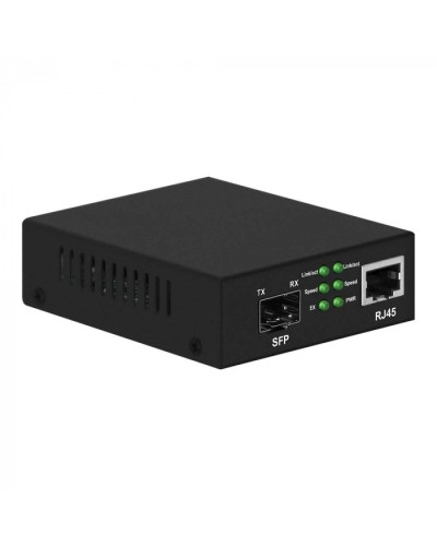 Медиаконвертер Gigabit Ethernet, SFP 1000Мбит/c, RJ45 10/100/1000Мбит/c, поддержка LFP NST NS-MC-1G1GX в Сергиевом Посаде Медиаконвертеры Pintop.ru