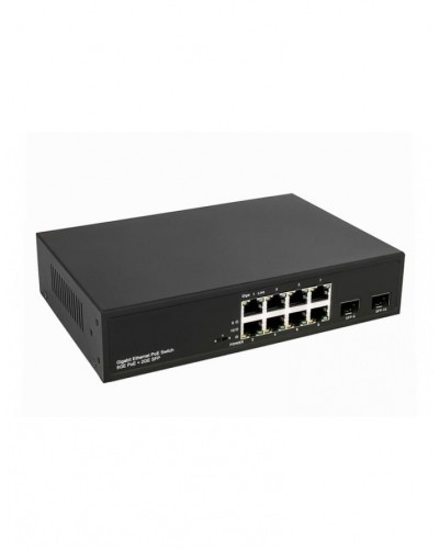 PoE коммутатор Gigabit Ethernet на 8 RJ45 + 2 SFP порта NST NS-SW-8G2G-P в Сергиевом Посаде Коммутаторы Pintop.ru