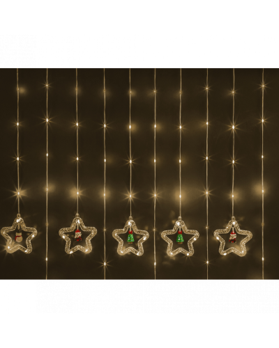 Гирлянда Navigator 95 013 NGF-D035-02 (бахрома звезды и фигурки CW 3*0.6м IP20) в Сергиевом Посаде Источники света(Лампы) Pintop.ru