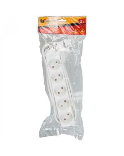 Удлинитель Navigator 71 553 NPE-S-05-300-X-2x0.75б/з 5 гн. 3м в Сергиевом Посаде Блоки розеток Pintop.ru