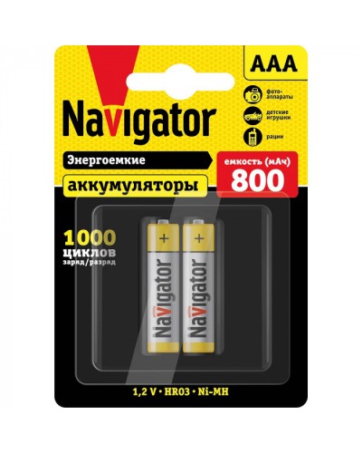 Аккумулятор Navigator 94 461 NHR-800-HR03-BP2 в Сергиевом Посаде Электротехническое оборудование Pintop.ru