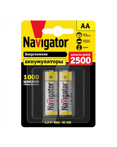 Аккумулятор Navigator 94 464 NHR-2500-HR6-BP2 в Сергиевом Посаде Электротехническое оборудование Pintop.ru