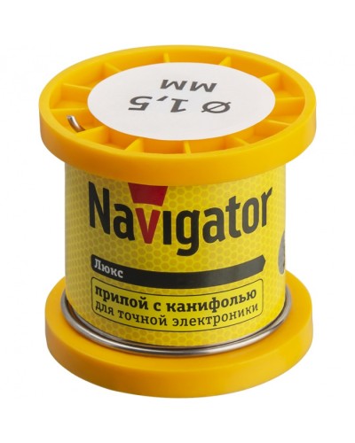 Припой Navigator 93 083 NEM-Pos02-61K-1.5-K100 (ПОС-61, катушка, 1.5 мм, 100 гр) в Сергиевом Посаде Аксессуары для кабель-канала Pintop.ru