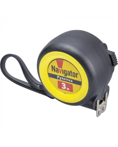 Рулетка Navigator 80 257 NMT-Ru01-A-3-16 (автостоп, 3 м*16 мм) в Сергиевом Посаде Аксессуары для кабель-канала Pintop.ru