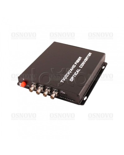 Приёмник 4 каналов видео оптический OSNOVO RA-H4/1F в Сергиевом Посаде Видеоусилители, Модуляторы, Делители Pintop.ru