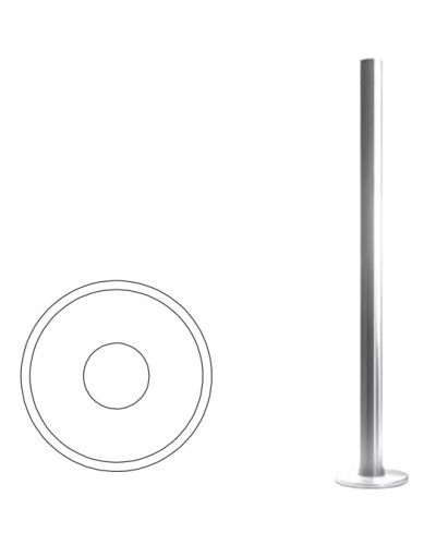 Стойка ограждения базовая (антик серебро) Oxgard в Сергиевом Посаде Ограждения Pintop.ru