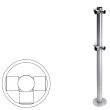 Стойка ограждения T-образная (антик серебро) Oxgard