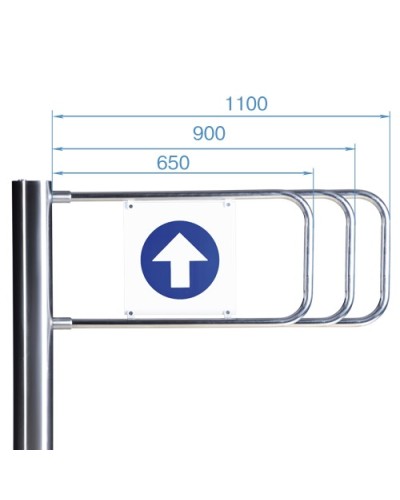 Створка для стойки калитки PERCo-AG-650 (650мм) в Сергиевом Посаде Ограждения Pintop.ru