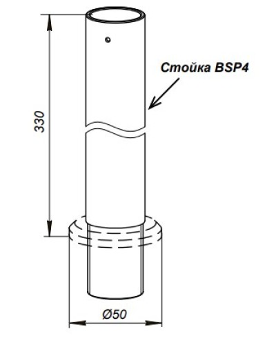 Стойка PERCo-BSP4 в Сергиевом Посаде Дополнительное оборудование для СКУД Pintop.ru