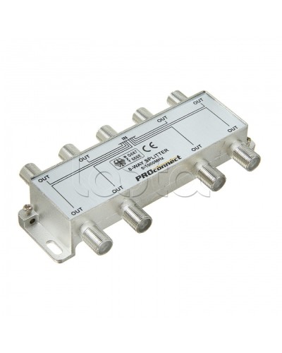 Сплиттер антенный ТВ х 8 под F разъём 5-1000 МГц PROCONNECT 05-6025 в Сергиевом Посаде Дополнительное оборудование для сетей Pintop.ru