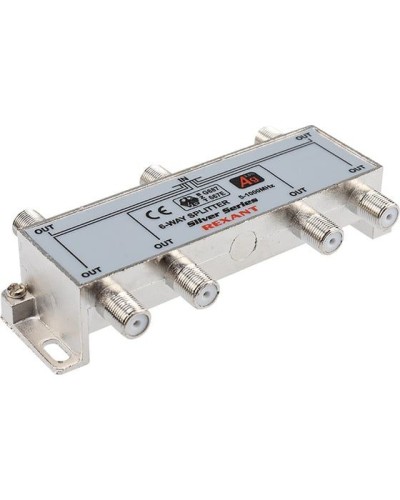 Делитель ТВх6 под F-разъем, 5-1000МГц, Silver (7 F-разъемов в комплекте) REXANT 05-6104 в Сергиевом Посаде Системы видеонаблюдения Pintop.ru