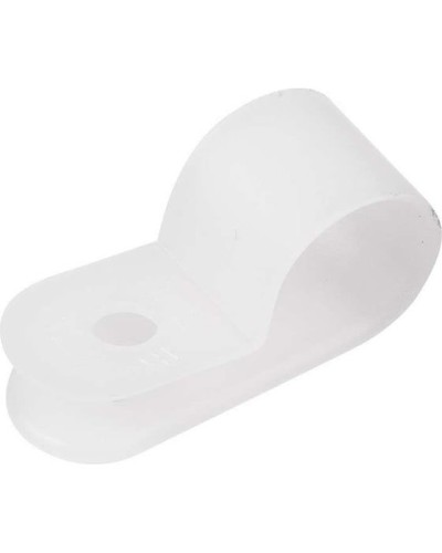 Кабельная скоба под винт 6 мм, белая, упаковка 50 шт. REXANT (07-4406) в Сергиевом Посаде Держатели, клипсы, скобы Pintop.ru