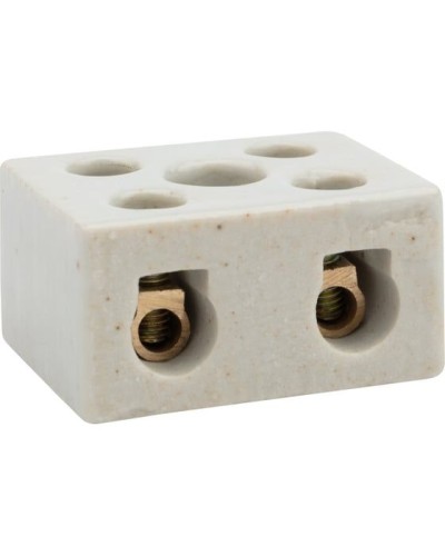 Клемма керамическая винтовая КВ 12 мм² 2 пары контактов с крепежным отверстием (50 шт./уп.) REXANT (07-6223) в Сергиевом Посаде Монтажные материалы Pintop.ru