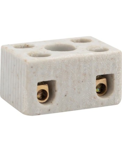 Клемма керамическая винтовая КВ 4 мм² 2 пары контактов с крепежным отверстием (100 шт./уп.) REXANT (07-6221) в Сергиевом Посаде Монтажные материалы Pintop.ru